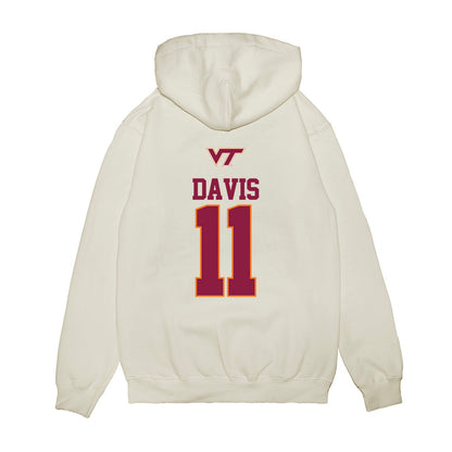Virginia Tech - NCAA Baseball : Jared Davis - USA Premium Hooded Sweatshirt-1