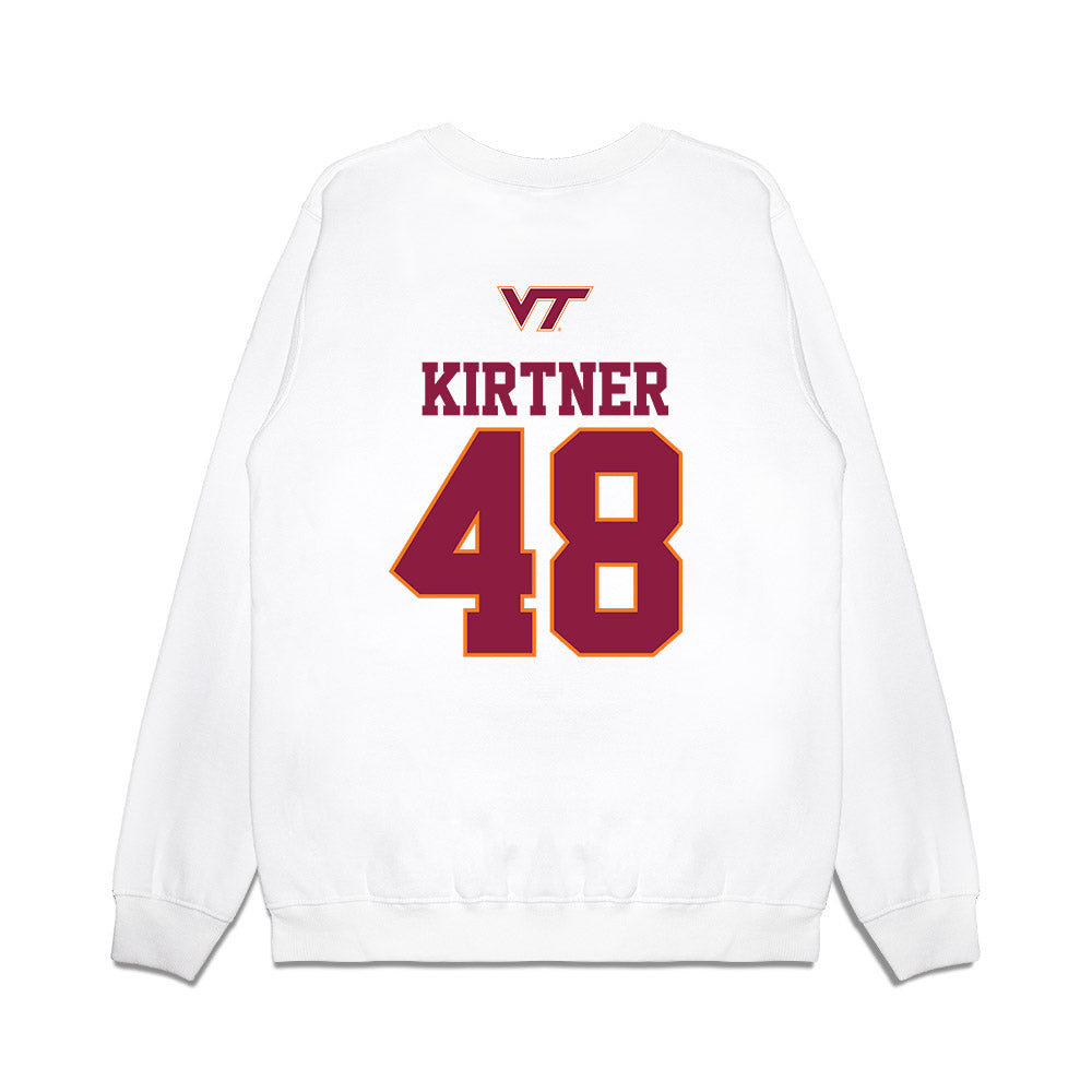 Virginia Tech - NCAA Baseball : Brady Kirtner - USA Premium Crewneck Sweatshirt-1