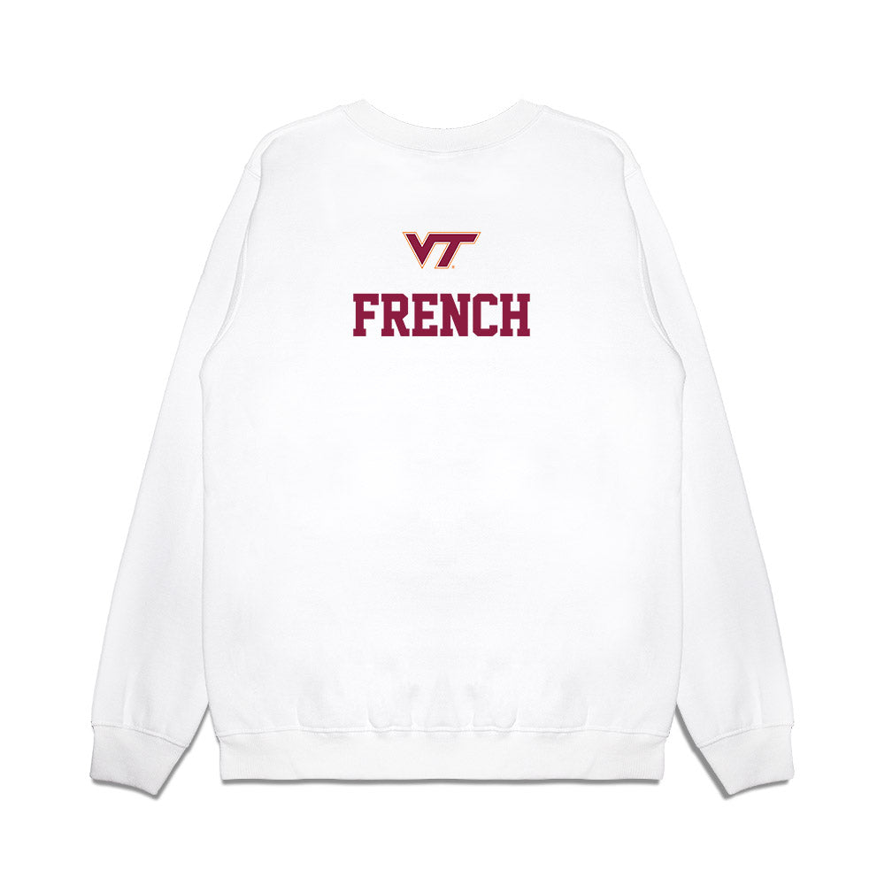 Virginia Tech - NCAA Baseball : Anderson French - USA Premium Crewneck Sweatshirt-1