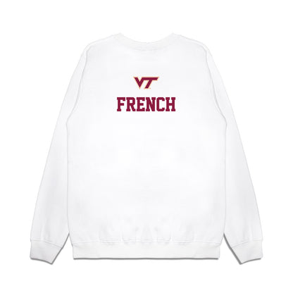 Virginia Tech - NCAA Baseball : Anderson French - USA Premium Crewneck Sweatshirt-1