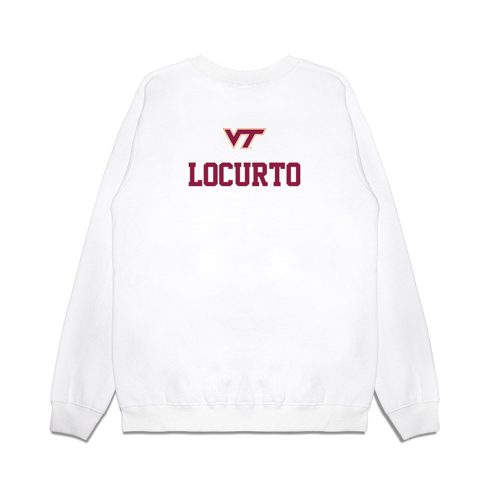 Virginia Tech - NCAA Baseball : Nick Locurto - USA Premium Crewneck Sweatshirt-1