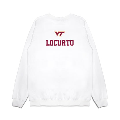 Virginia Tech - NCAA Baseball : Nick Locurto - USA Premium Crewneck Sweatshirt-1