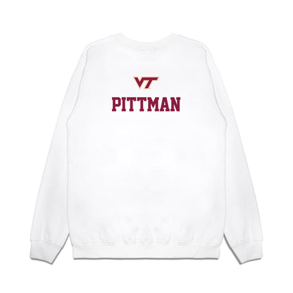 Virginia Tech - NCAA Baseball : Cameron Pittman - USA Premium Crewneck Sweatshirt-1