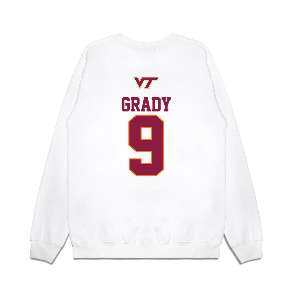 Virginia Tech - NCAA Baseball : Clay Grady - USA Premium Crewneck Sweatshirt-1