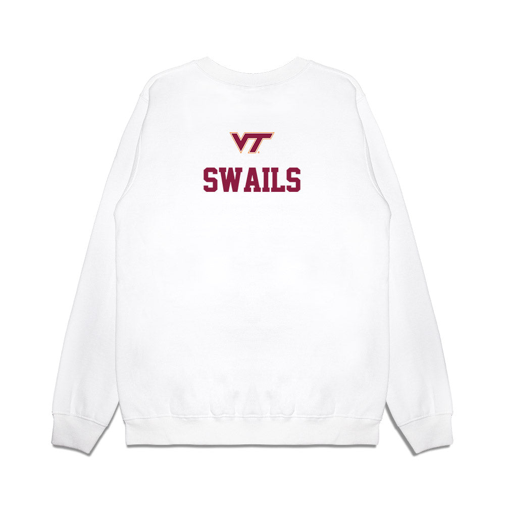 Virginia Tech - NCAA Baseball : Tucker Swails - USA Premium Crewneck Sweatshirt-1