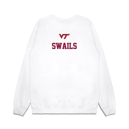 Virginia Tech - NCAA Baseball : Tucker Swails - USA Premium Crewneck Sweatshirt-1
