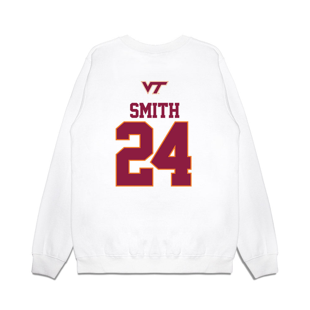 Virginia Tech - NCAA Baseball : Peyton Smith - USA Premium Crewneck Sweatshirt-1