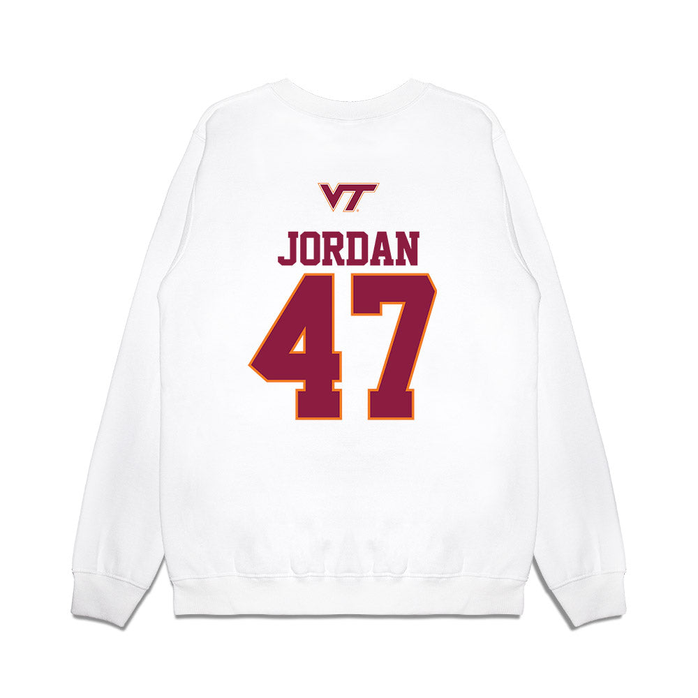 Virginia Tech - NCAA Baseball : Mycah Jordan - USA Premium Crewneck Sweatshirt-1