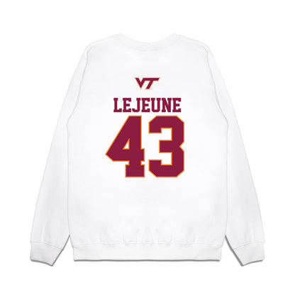Virginia Tech - NCAA Baseball : Cameron LeJeune - USA Premium Crewneck Sweatshirt-1