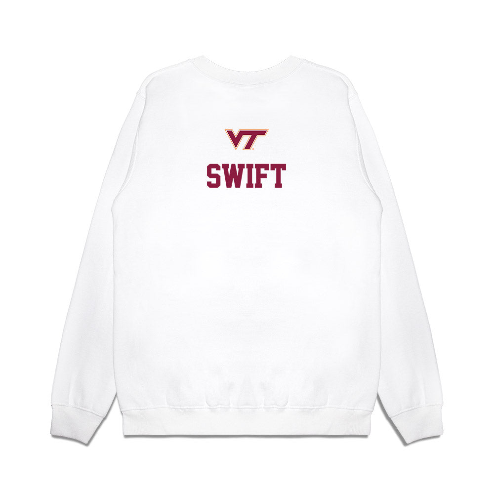 Virginia Tech - NCAA Baseball : Chase Swift - USA Premium Crewneck Sweatshirt-1