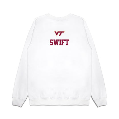 Virginia Tech - NCAA Baseball : Chase Swift - USA Premium Crewneck Sweatshirt-1