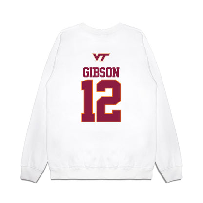 Virginia Tech - NCAA Baseball : Ethan Gibson - USA Premium Crewneck Sweatshirt-1