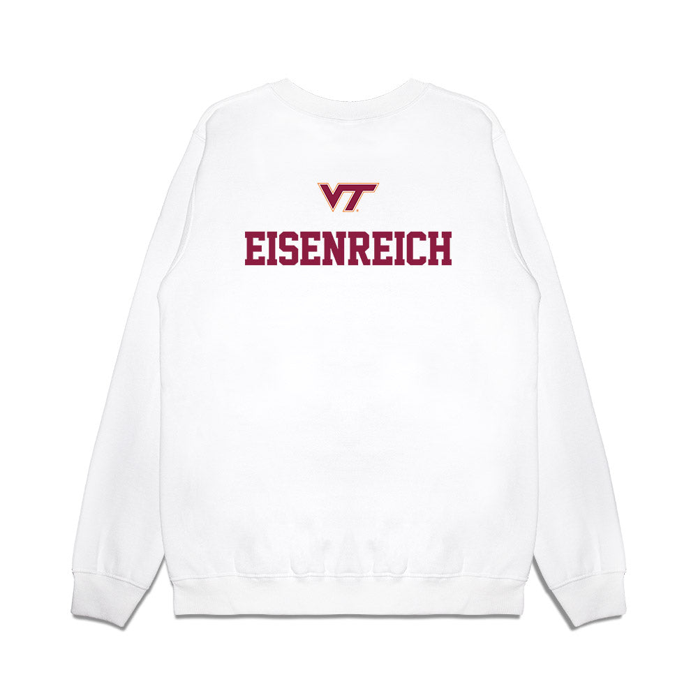 Virginia Tech - NCAA Baseball : Logan Eisenreich - USA Premium Crewneck Sweatshirt-1