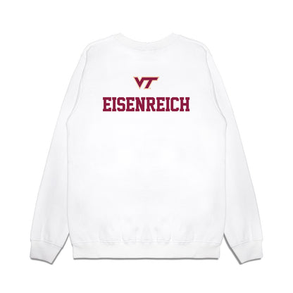 Virginia Tech - NCAA Baseball : Logan Eisenreich - USA Premium Crewneck Sweatshirt-1
