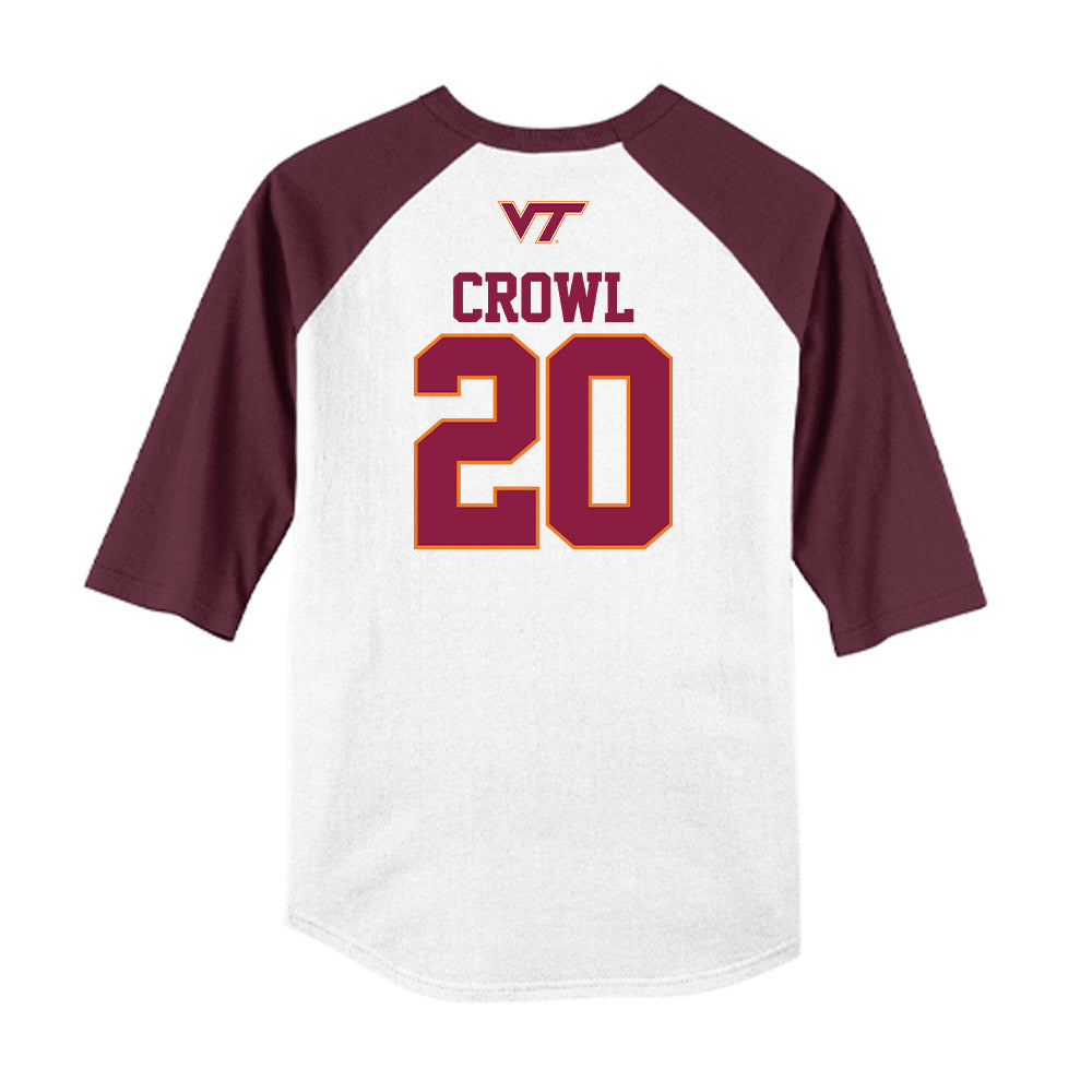 Virginia Tech - NCAA Baseball : Preston Crowl - USA Raglan Shirt-1