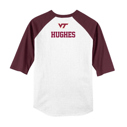 Virginia Tech - NCAA Baseball : Treyson Hughes - USA Raglan Shirt-1