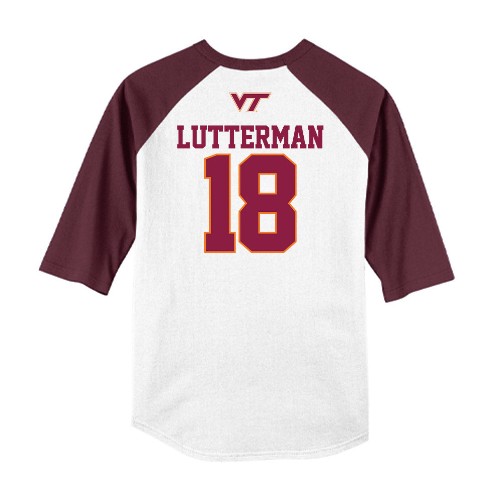 Virginia Tech - NCAA Baseball : Hudson Lutterman - USA Raglan Shirt-1