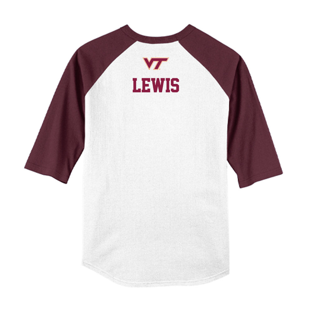 Virginia Tech - NCAA Baseball : David Lewis - USA Raglan Shirt-1