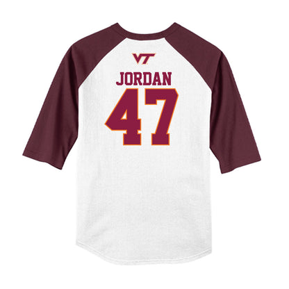 Virginia Tech - NCAA Baseball : Mycah Jordan - USA Raglan Shirt-1