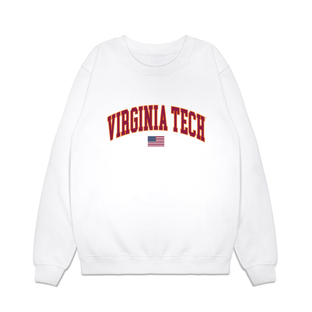 Virginia Tech - NCAA Baseball : Jared Davis - USA Premium Crewneck Sweatshirt-0