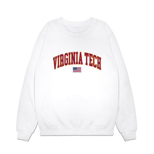 Virginia Tech - NCAA Baseball : Henry Cooke - USA Premium Crewneck Sweatshirt-0