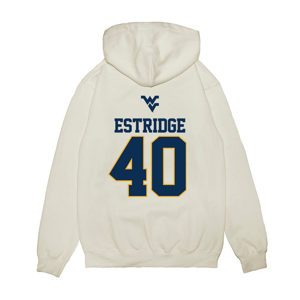 West Virginia - NCAA Baseball : Carson Estridge - USA Raglan Premium Hooded Sweatshirt-1
