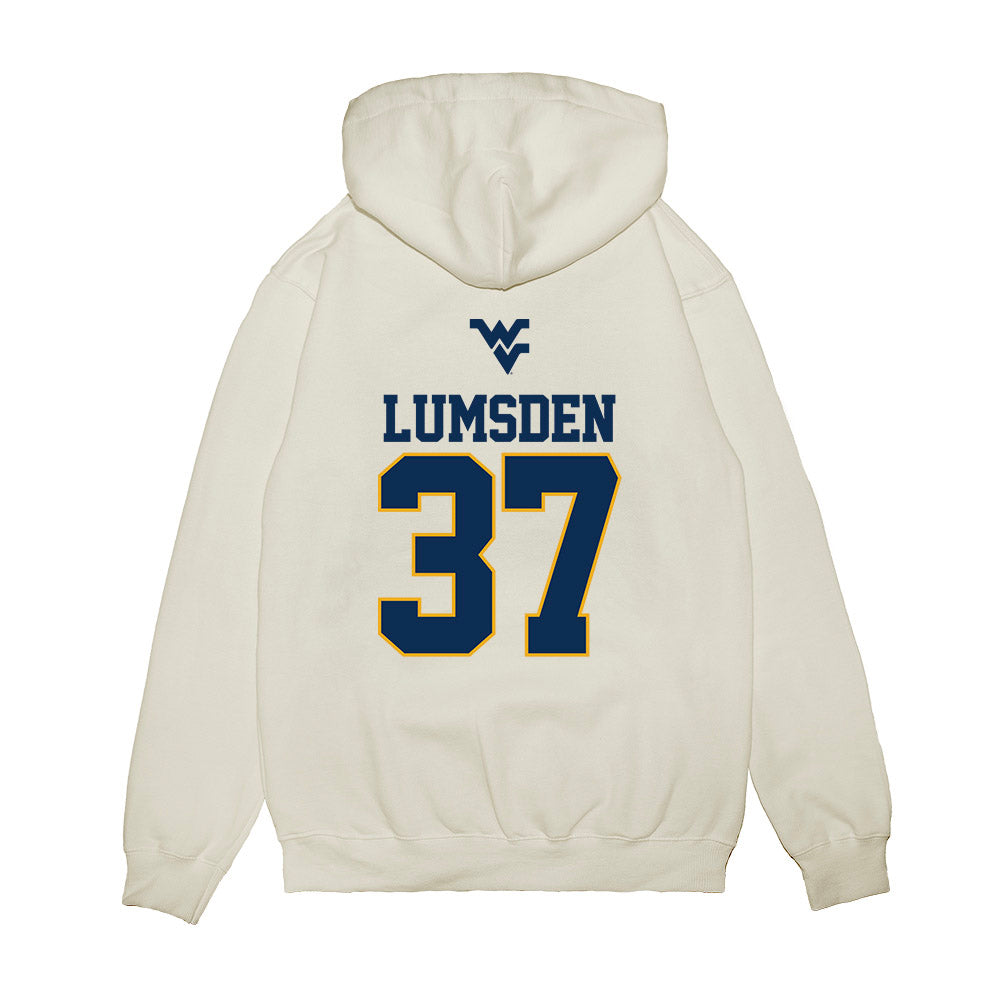 West Virginia - NCAA Baseball : Benjamin Lumsden - USA Raglan Premium Hooded Sweatshirt-1