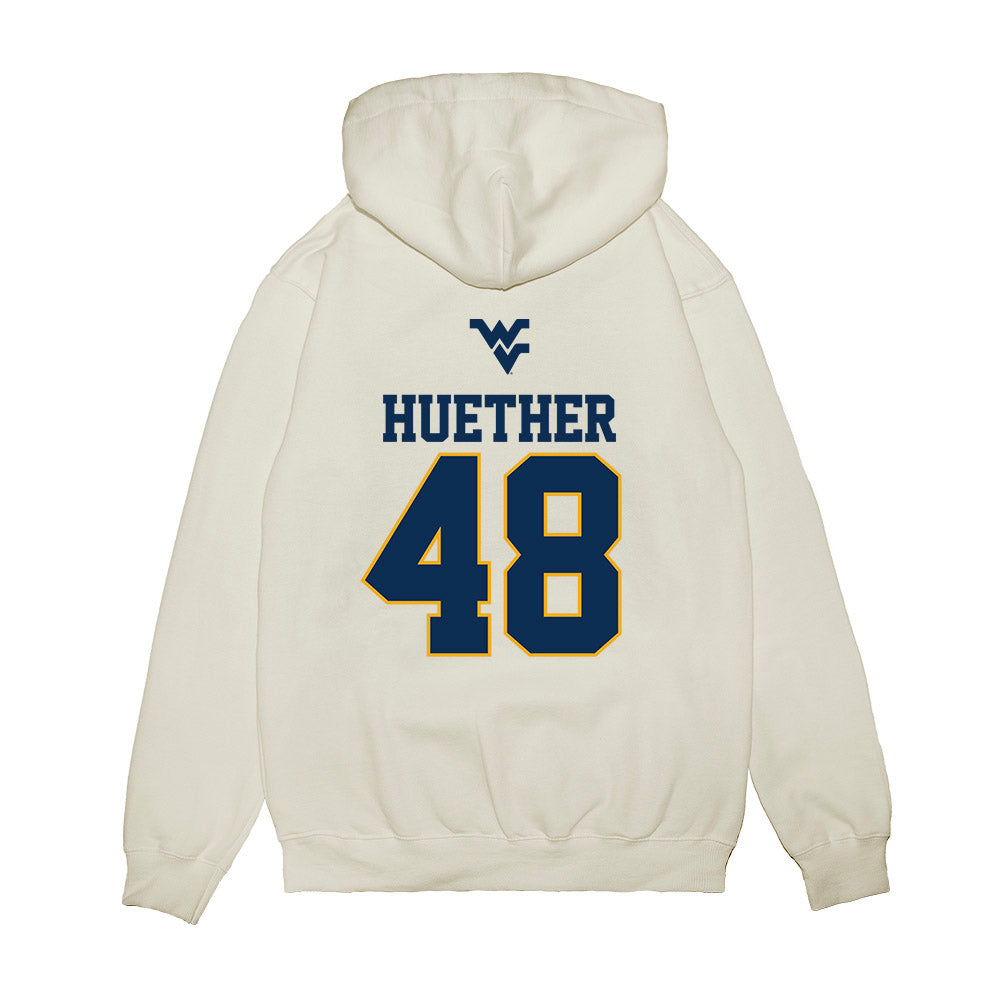 West Virginia - NCAA Baseball : JT Huether - USA Raglan Premium Hooded Sweatshirt-1