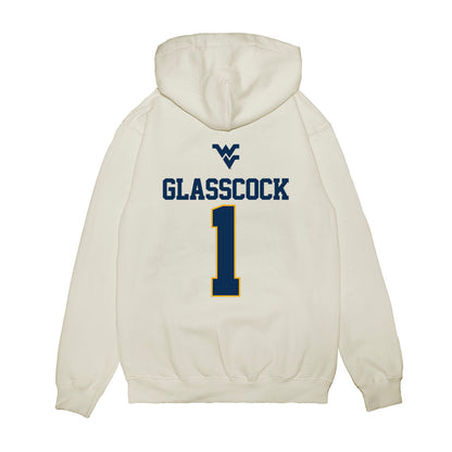West Virginia - NCAA Baseball : JJ Glasscock - USA Raglan Premium Hooded Sweatshirt-1