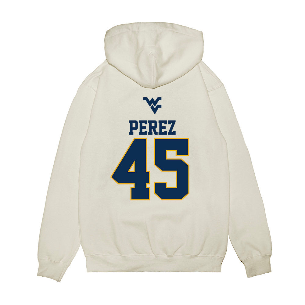 West Virginia - NCAA Baseball : David Perez - USA Raglan Premium Hooded Sweatshirt-1