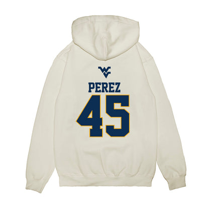 West Virginia - NCAA Baseball : David Perez - USA Raglan Premium Hooded Sweatshirt-1