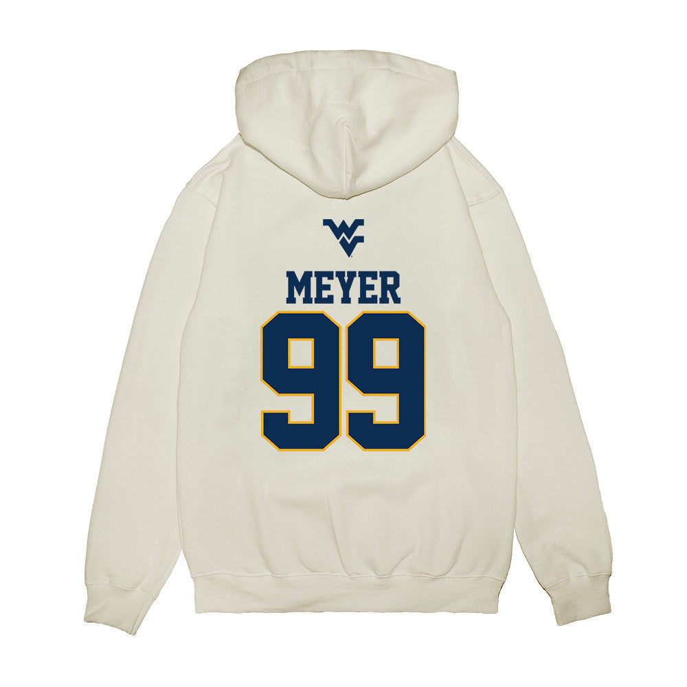 West Virginia - NCAA Baseball : Chase Meyer - USA Raglan Premium Hooded Sweatshirt-1