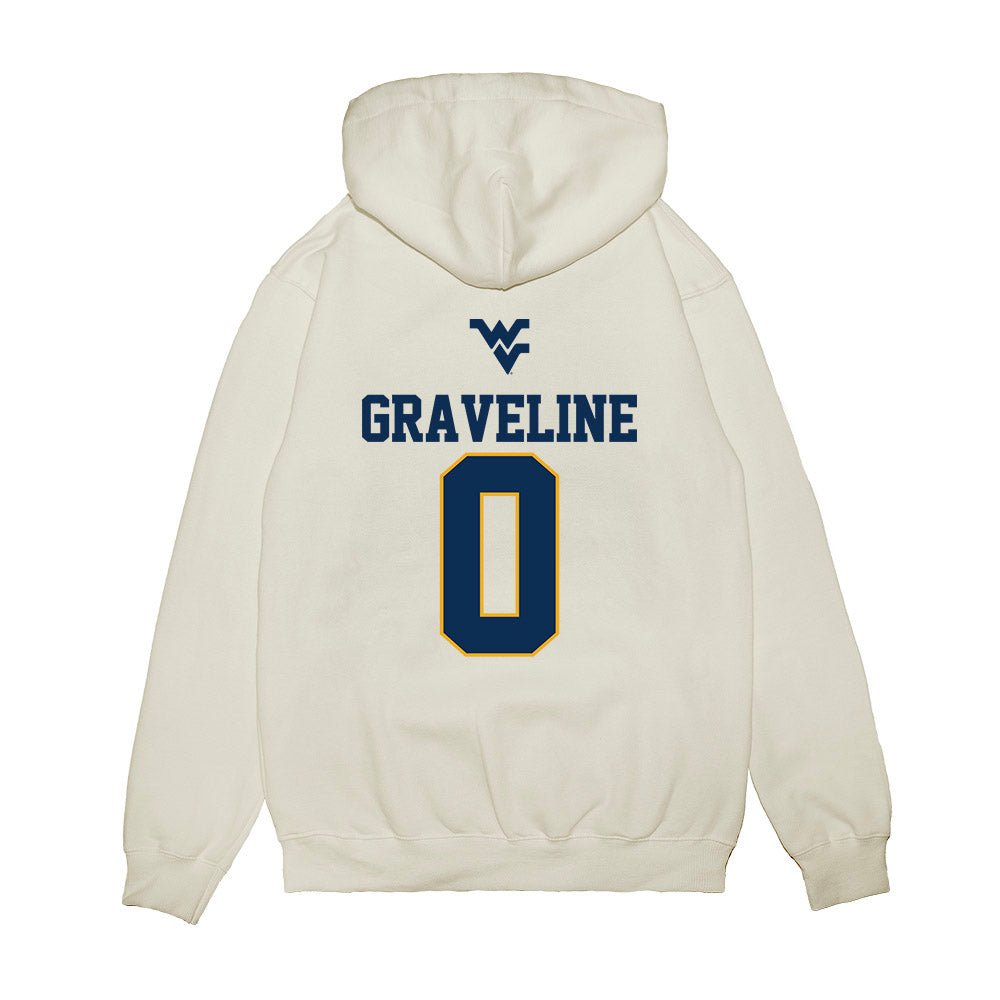 West Virginia - NCAA Baseball : Matthew Graveline - USA Raglan Premium Hooded Sweatshirt-1