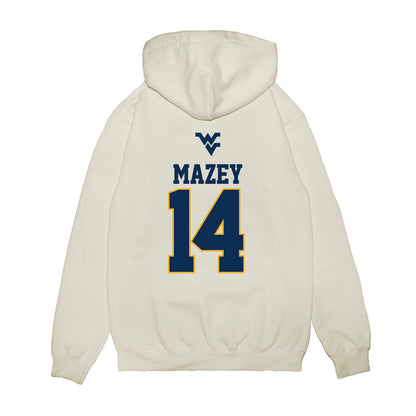 West Virginia - NCAA Baseball : Weston Mazey - USA Raglan Premium Hooded Sweatshirt-1
