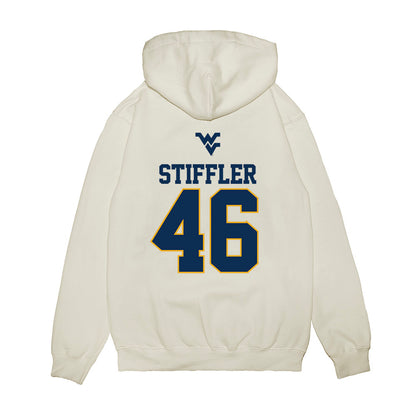 West Virginia - NCAA Baseball : Mac Stiffler - USA Raglan Premium Hooded Sweatshirt-1