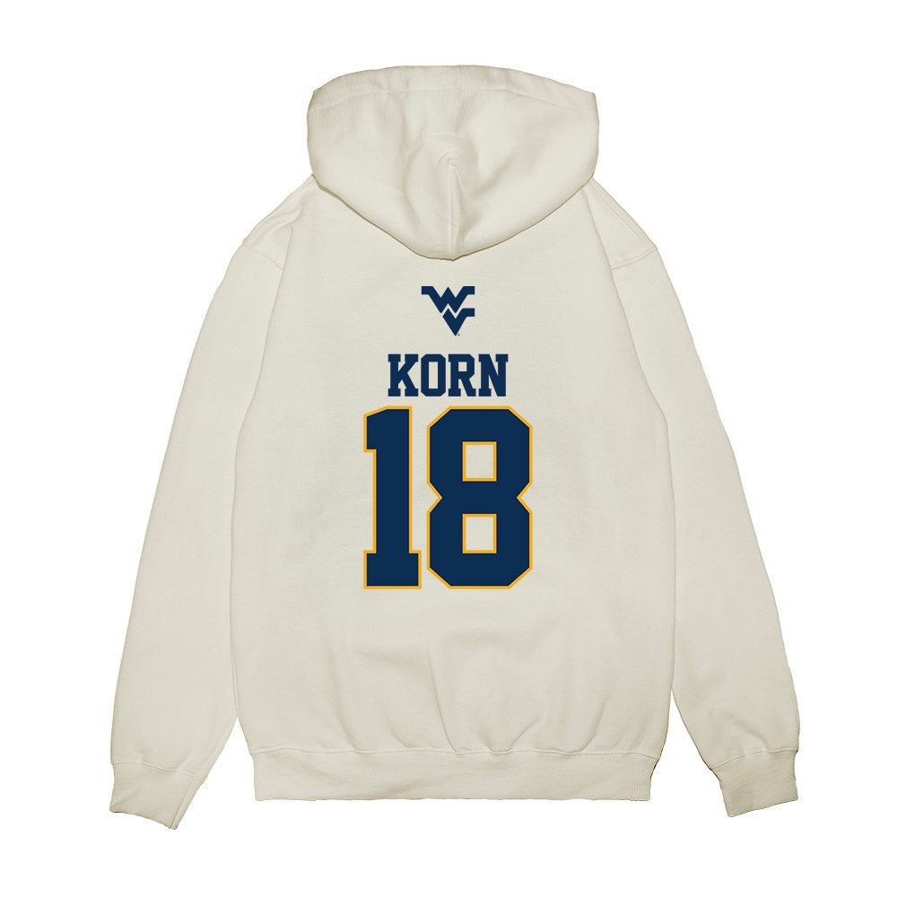West Virginia - NCAA Baseball : Ian Korn - USA Raglan Premium Hooded Sweatshirt-1