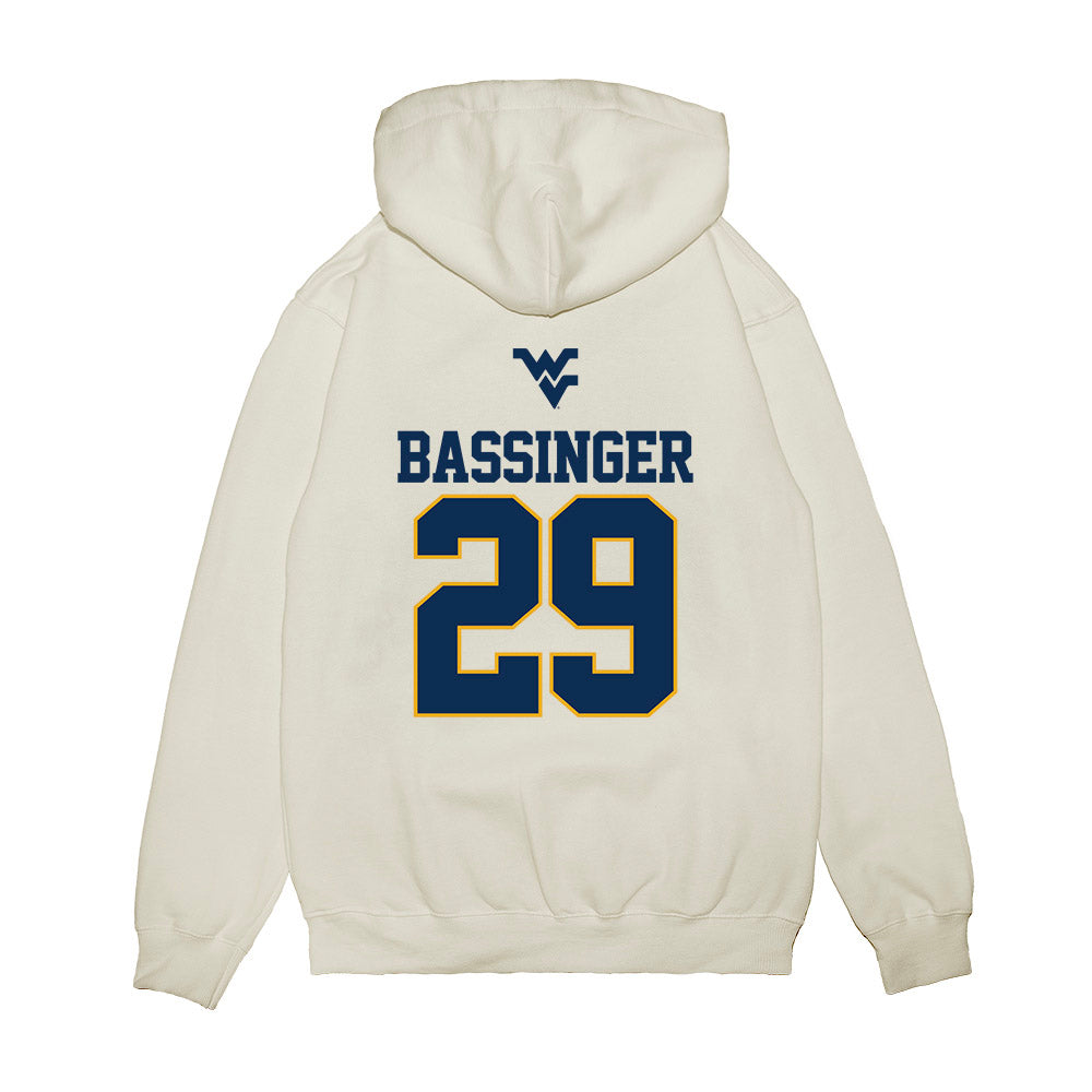 West Virginia - NCAA Baseball : Reese Bassinger - USA Raglan Premium Hooded Sweatshirt-1