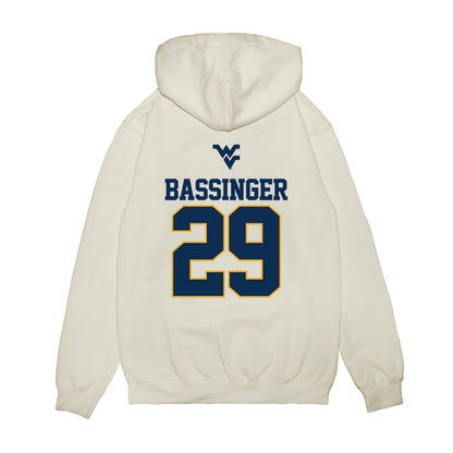 West Virginia - NCAA Baseball : Reese Bassinger - USA Raglan Premium Hooded Sweatshirt-1