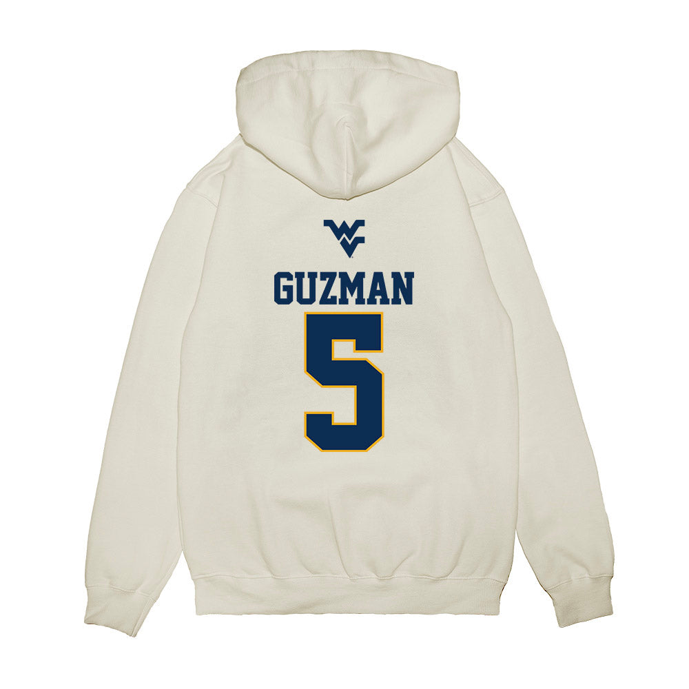 West Virginia - NCAA Baseball : Armani Guzman - USA Raglan Premium Hooded Sweatshirt-1