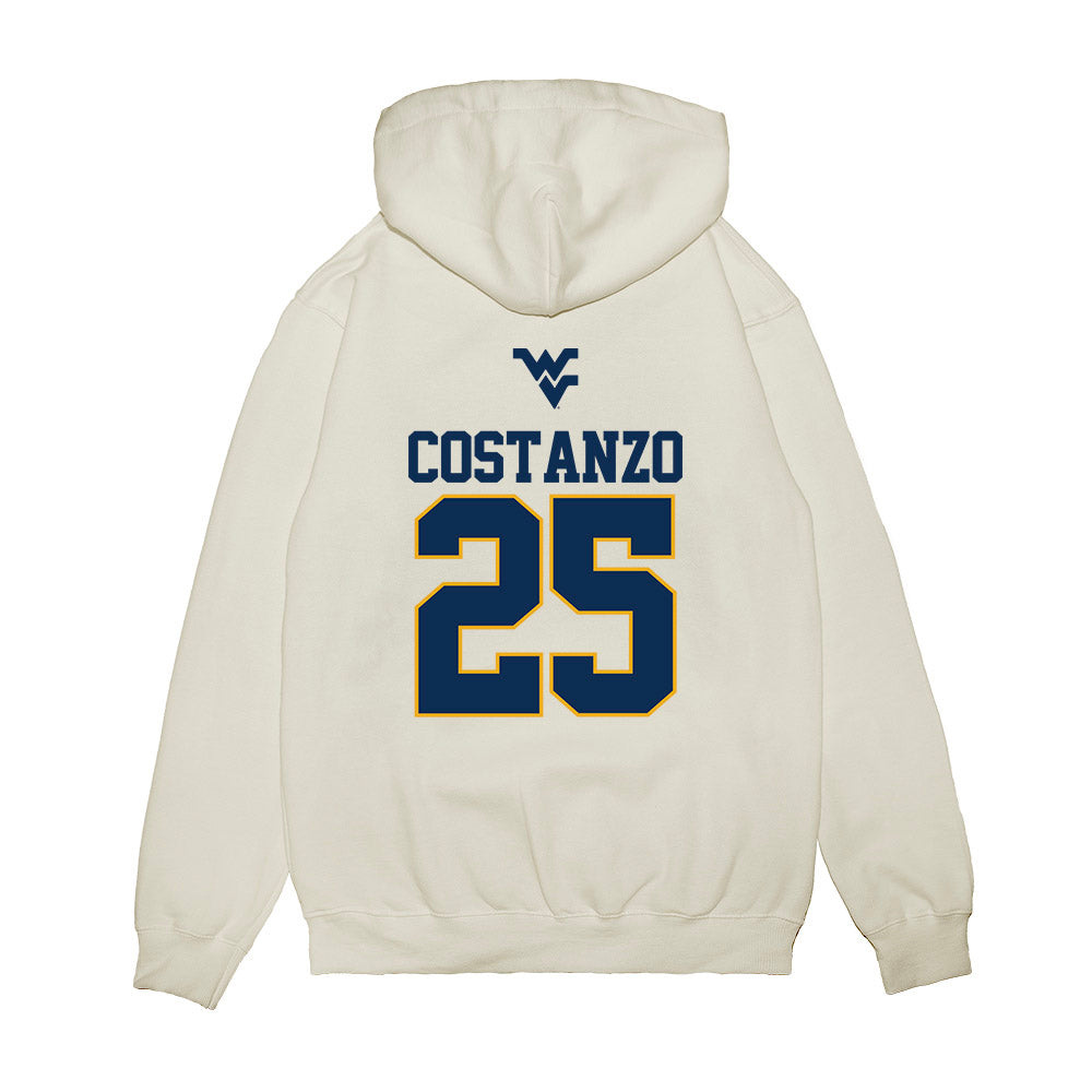 West Virginia - NCAA Baseball : JD Costanzo - USA Raglan Premium Hooded Sweatshirt-1