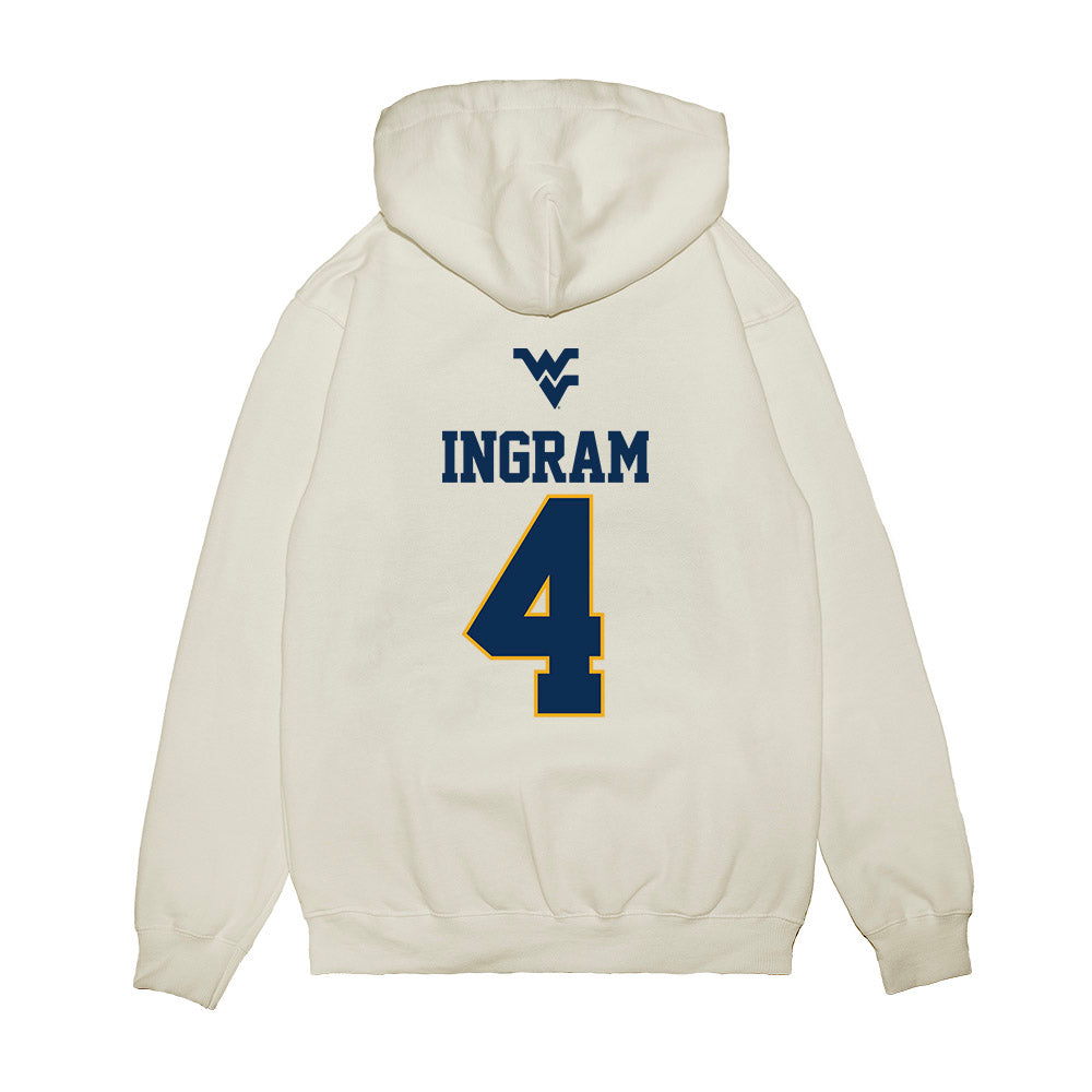 West Virginia - NCAA Baseball : Jackson Ingram - USA Raglan Premium Hooded Sweatshirt-1