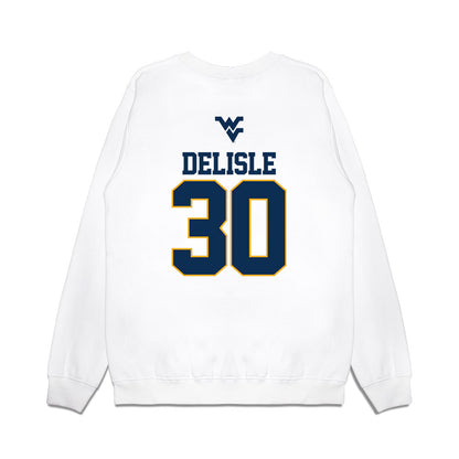 West Virginia - NCAA Baseball : Tucker DeLisle - USA Raglan Premium Crewneck Sweatshirt-1