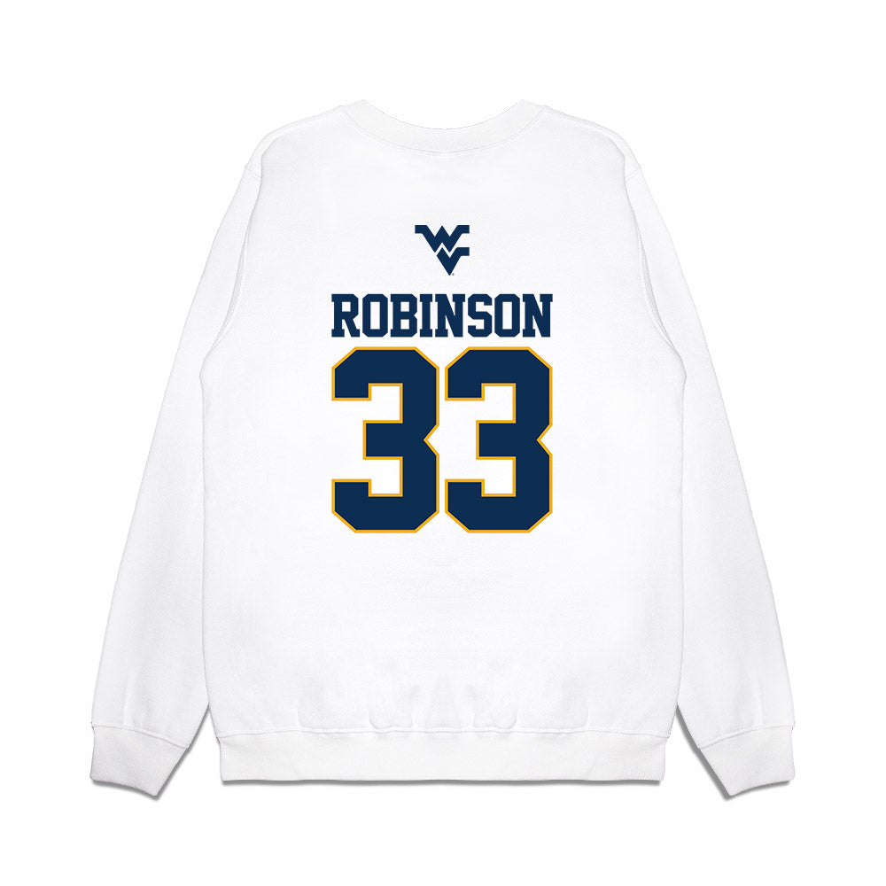 West Virginia - NCAA Baseball : Brayden Robinson - USA Raglan Premium Crewneck Sweatshirt-1