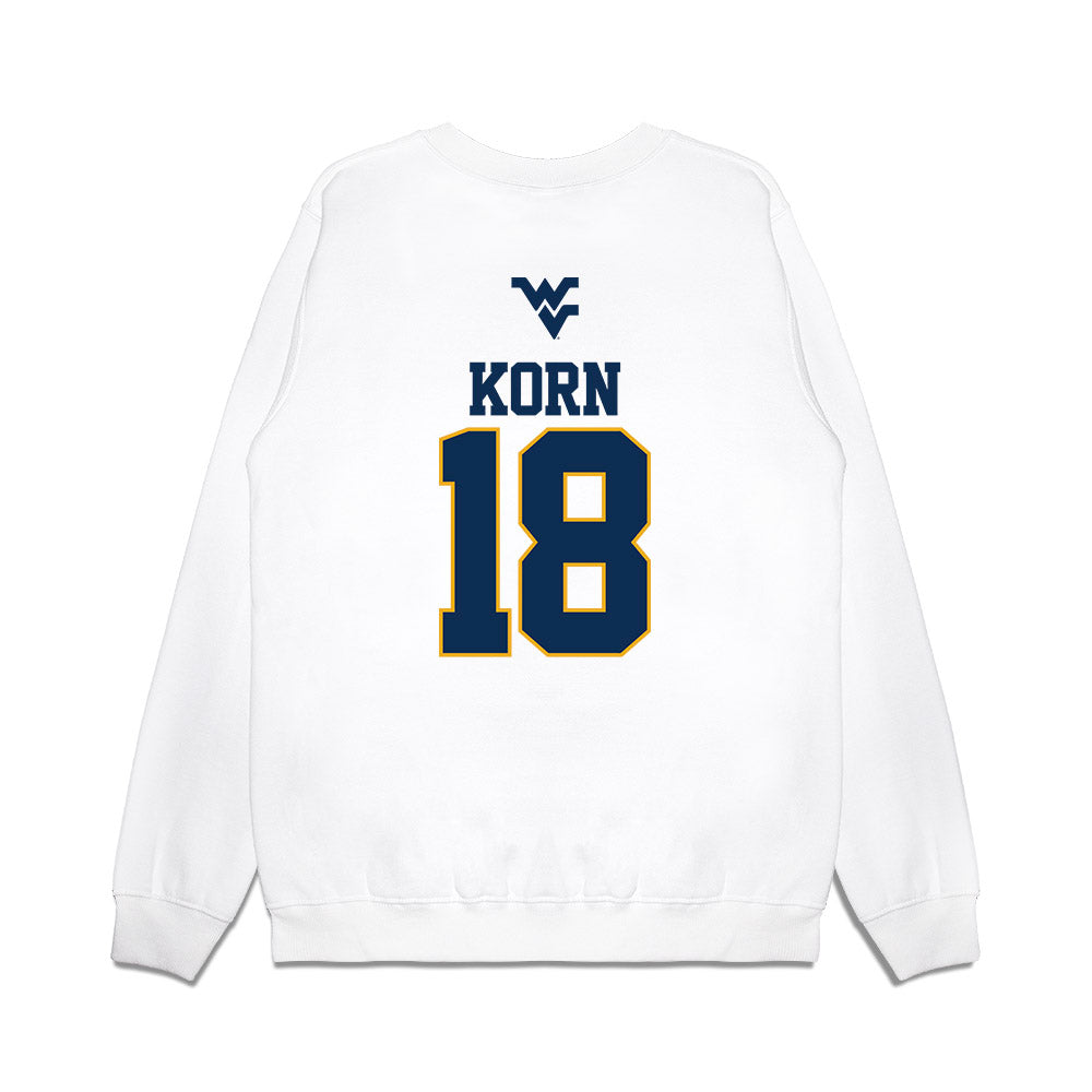 West Virginia - NCAA Baseball : Ian Korn - USA Raglan Premium Crewneck Sweatshirt-1