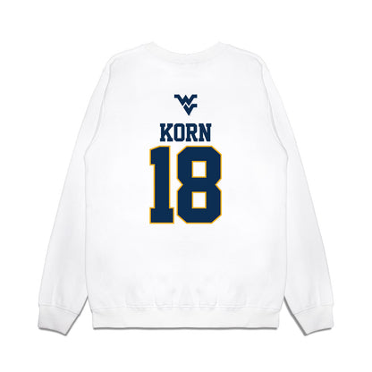 West Virginia - NCAA Baseball : Ian Korn - USA Raglan Premium Crewneck Sweatshirt-1