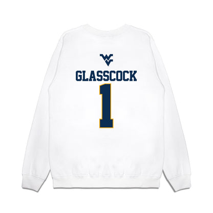 West Virginia - NCAA Baseball : JJ Glasscock - USA Raglan Premium Crewneck Sweatshirt-1