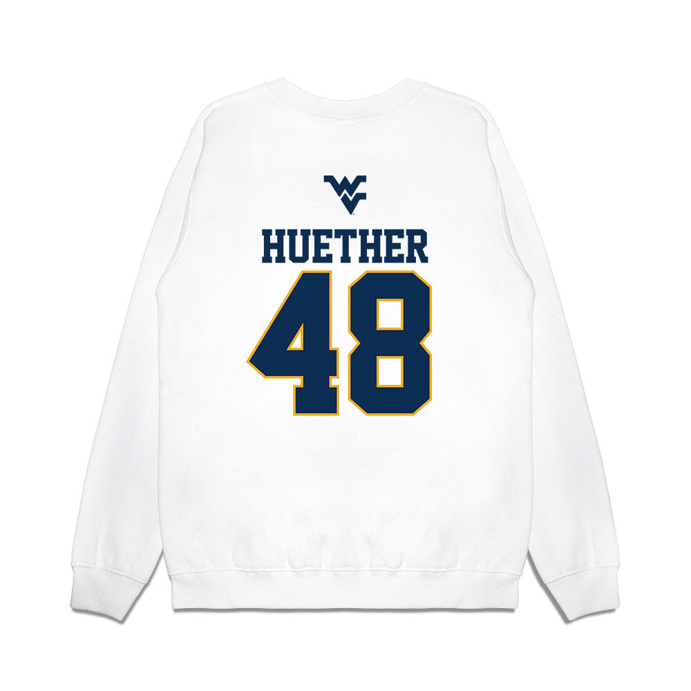 West Virginia - NCAA Baseball : JT Huether - USA Raglan Premium Crewneck Sweatshirt-1