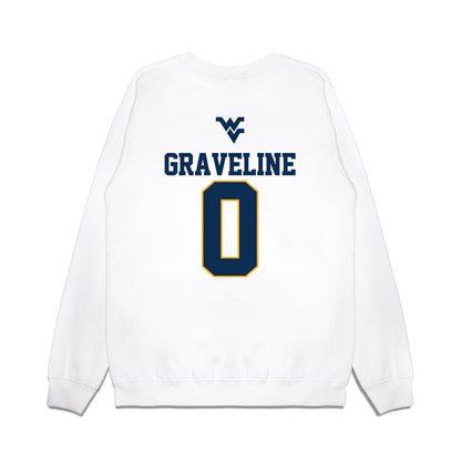 West Virginia - NCAA Baseball : Matthew Graveline - USA Raglan Premium Crewneck Sweatshirt-1