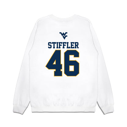 West Virginia - NCAA Baseball : Mac Stiffler - USA Raglan Premium Crewneck Sweatshirt-1