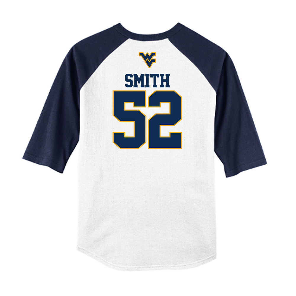 West Virginia - NCAA Baseball : Weston Smith - USA Raglan Raglan Shirt-1